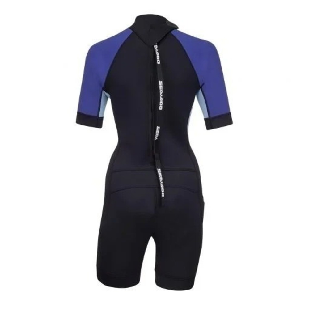 Sea-Doo Womens XS Shorty Wetsuit Neoprene Short Sleeve Surf Swim Snorkel NWT